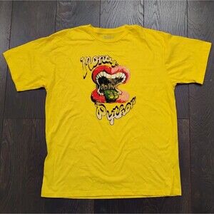 New Retro Brand Monty Python Sings Yellow T-Shirt Men's Size XL  Cotton